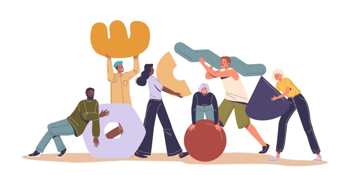 A photograph of team members participating in a fun team building activity, which helps in boosting employee morale.