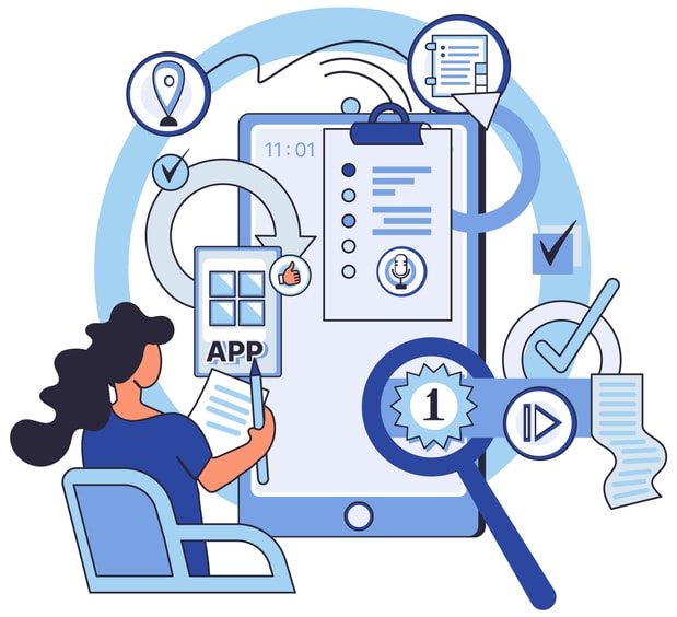 Application testing metaphor.