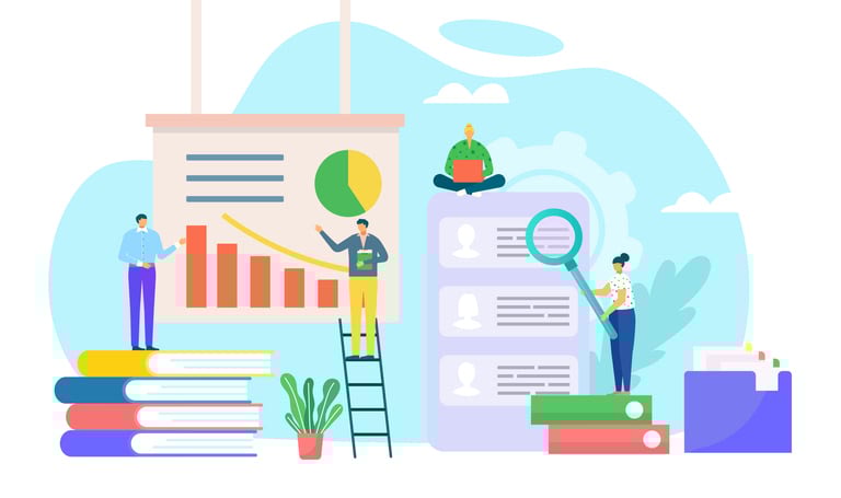 Business people team character in company