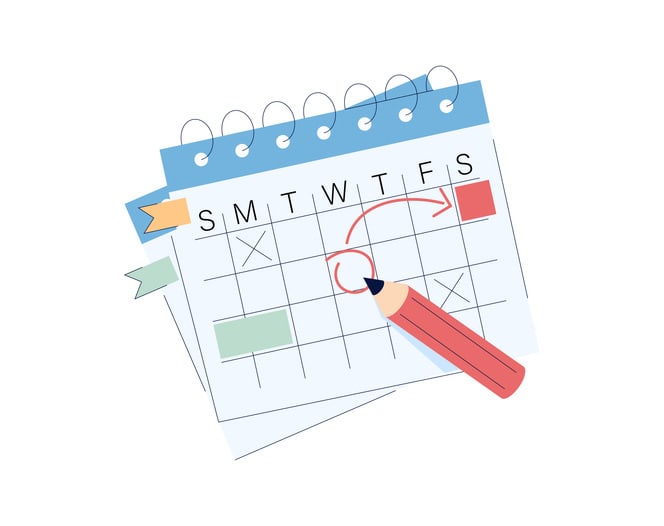 Calendar on the wall