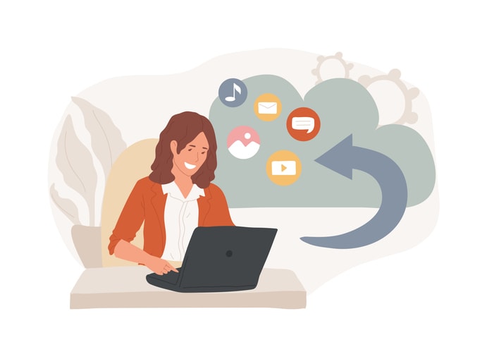 Cloud engineering isolated concept vector illustration