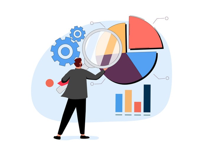 Collection of scenes with men and women taking part in business activities