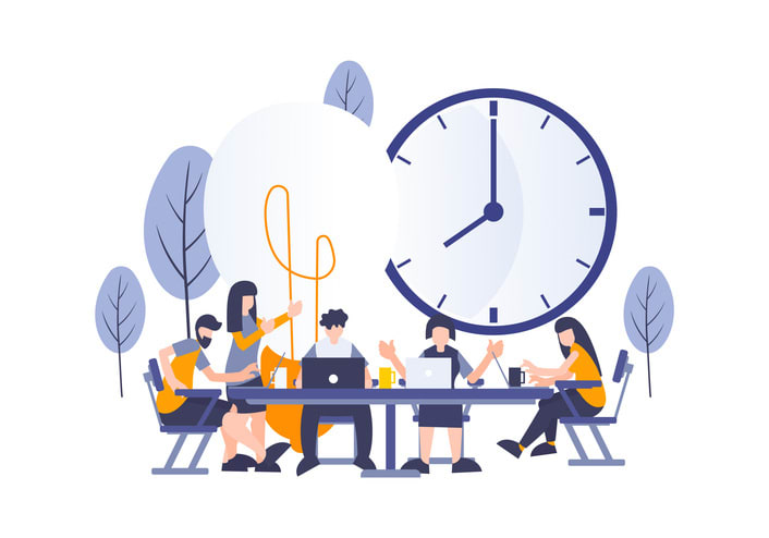 Creative startup workers business concept