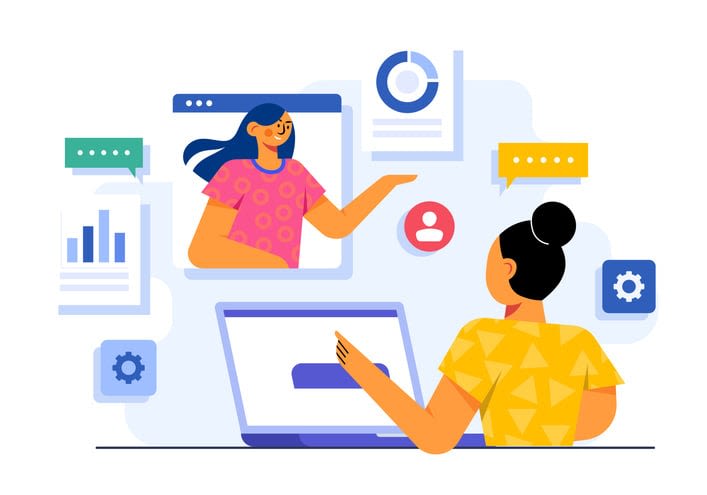 Distant business communication