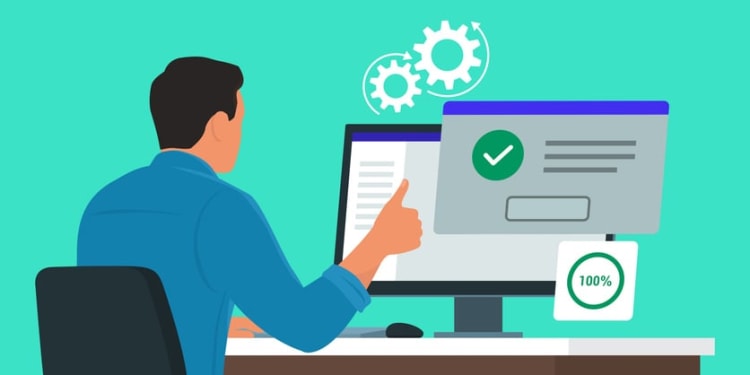 A setup of mouse tracking software on a computer screen.