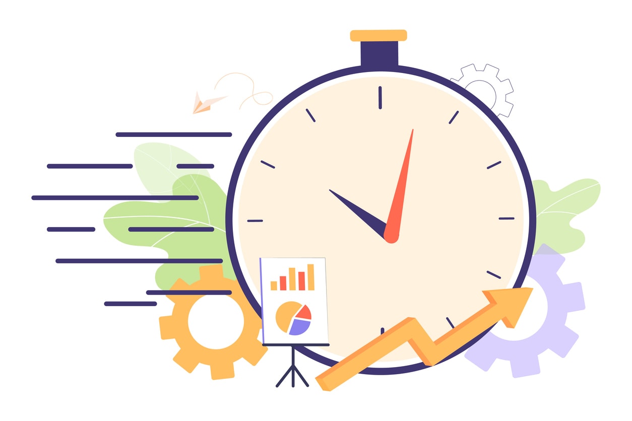 Dashboard of time tracking software showing employee hours, tasks, and productivity metrics.