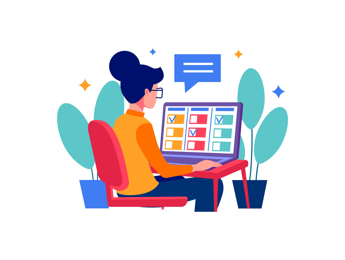 Project Manager vector illustration