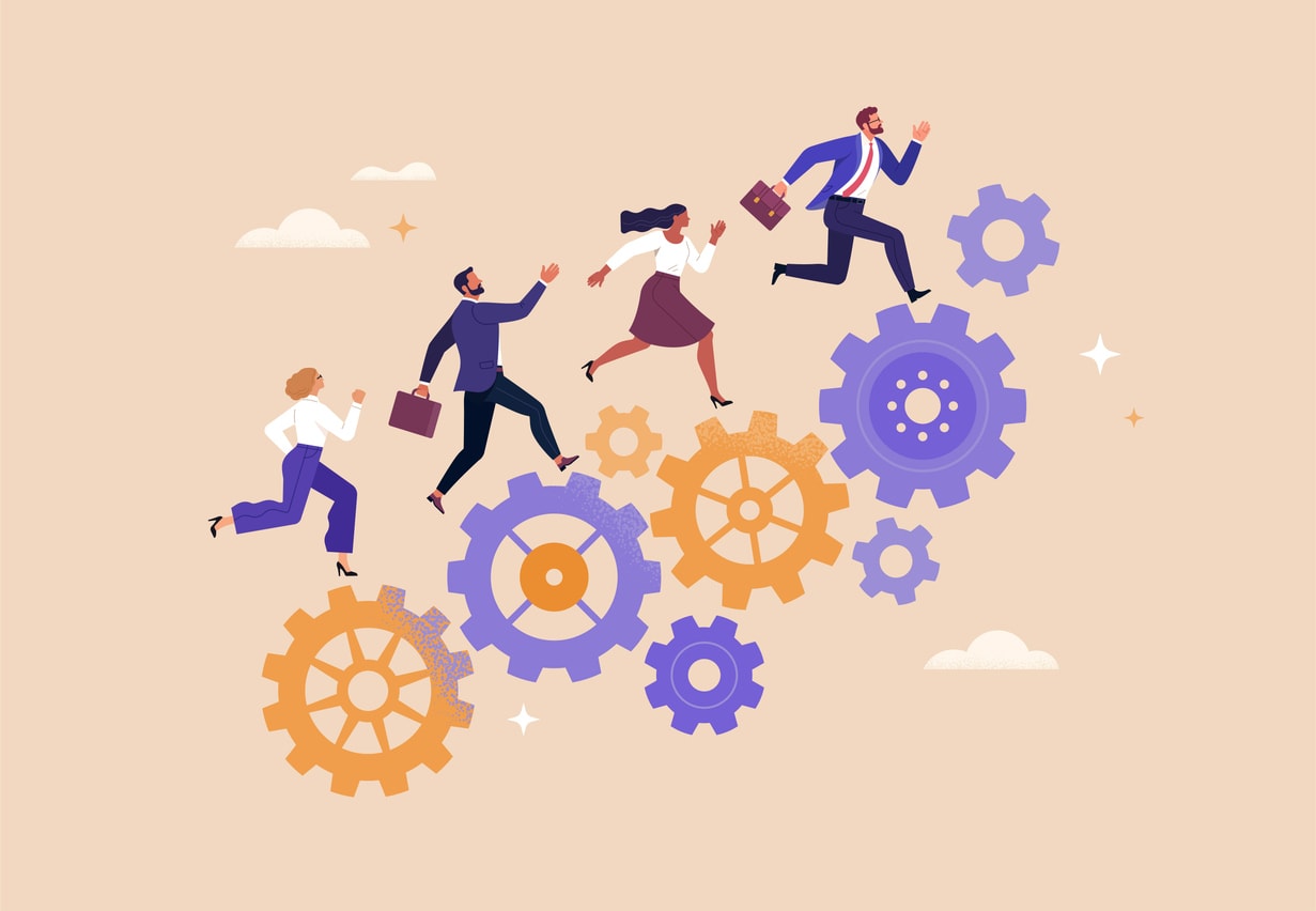 Business Work Process Concept.