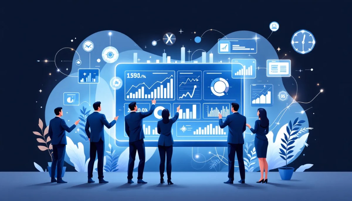 An illustration representing the concept of sales enablement.