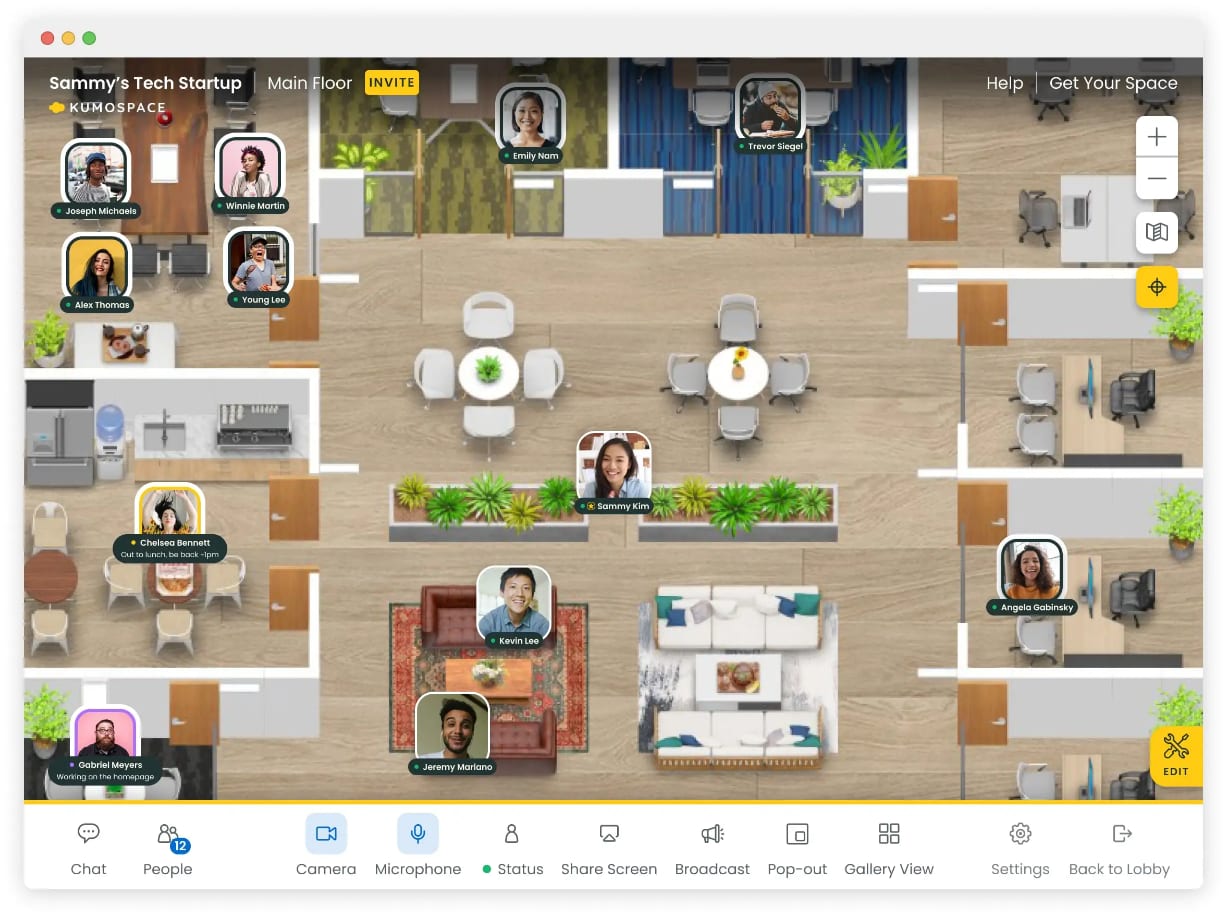 Kumospace Landing Page