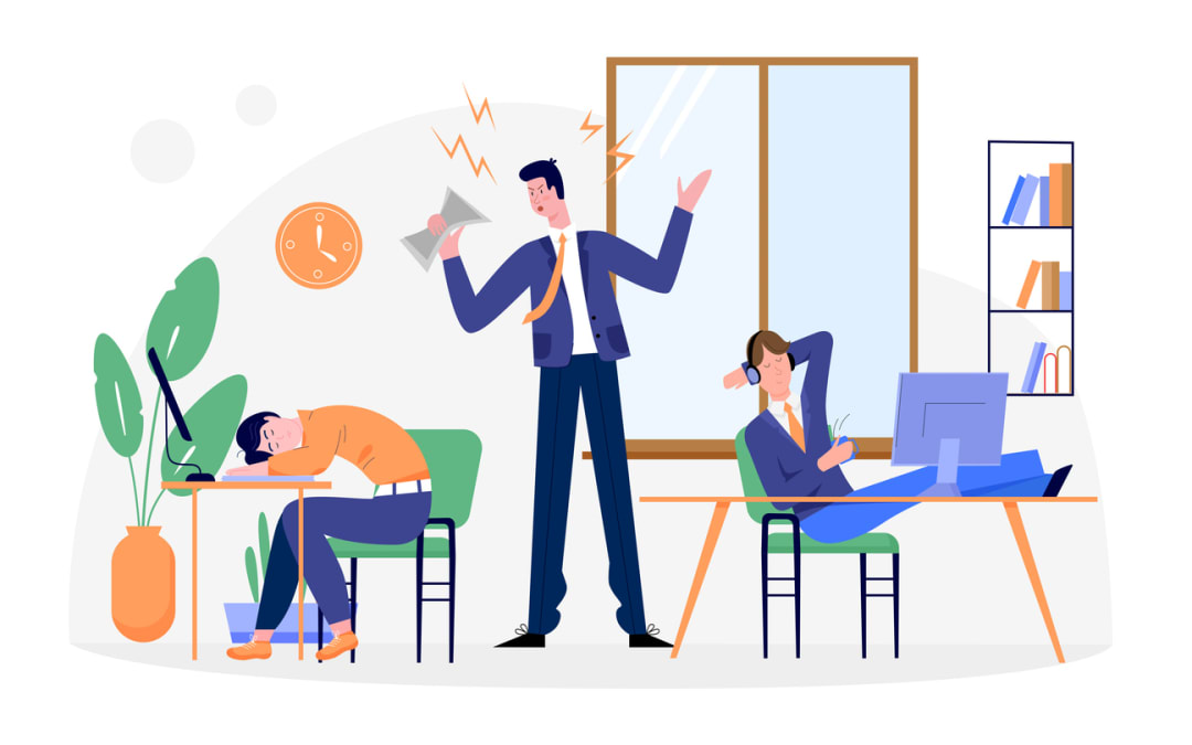 lazy business people