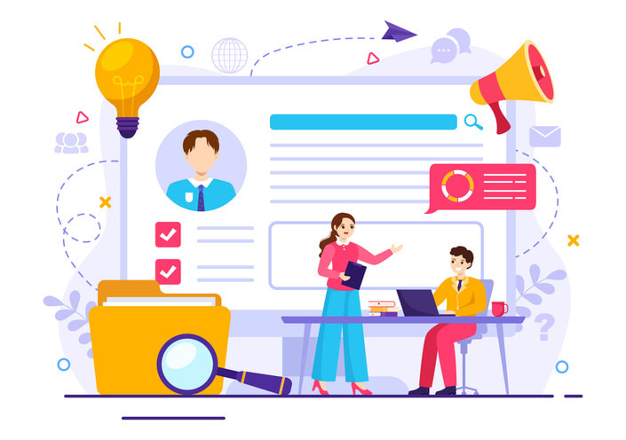 Managing Company Employee for Marketing Materials