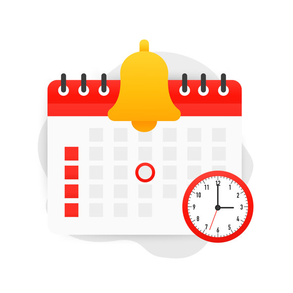 Notification of an important schedule date