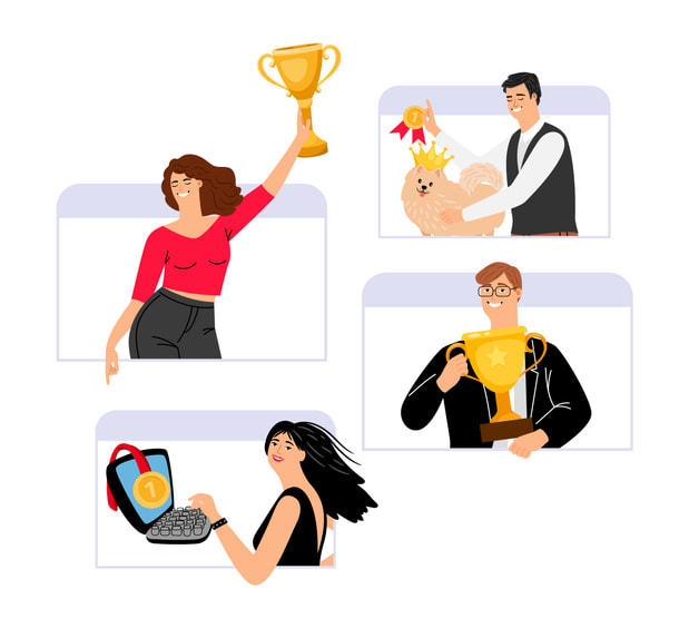 online award concept stock illustration