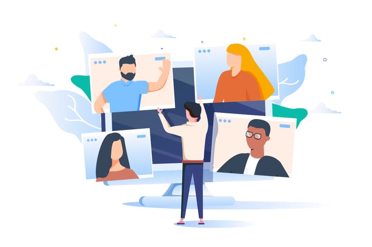 online meeting work form home