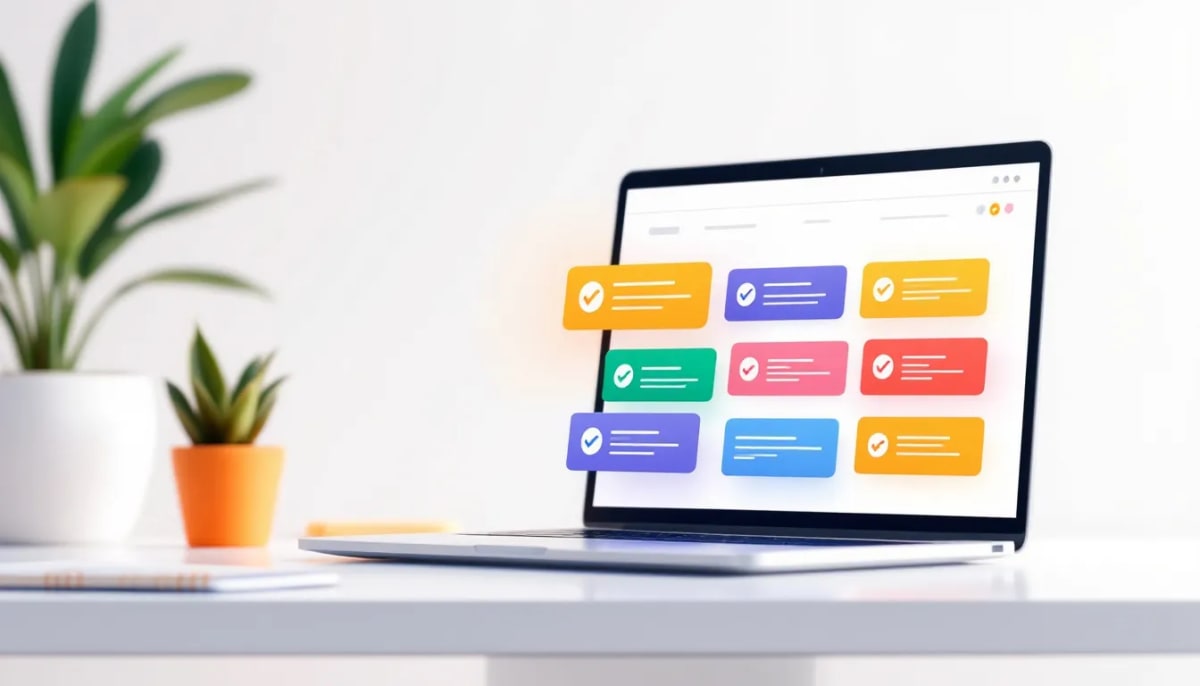 A visual representation of a task tracker setup process.