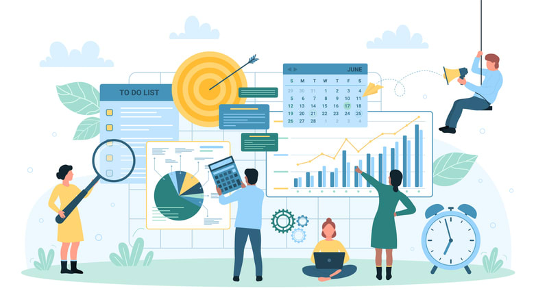 Task planning productivity of business team