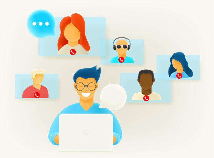 Video conference via internet